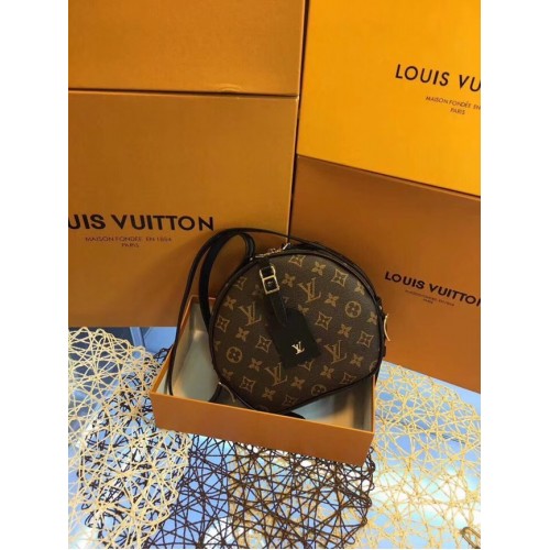 Lona monogram louis vuitton BOITE CHAPEAU SOUPLE M52294 negro