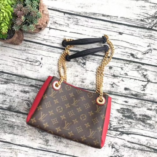 Lona monograma original louis vuitton SURENE BB M43775 rojo