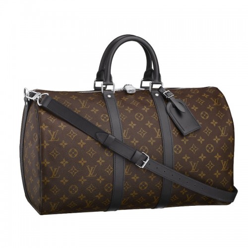 Louis Vuitton Monogram Macassar Canvas Keepall 45 Correa M56711