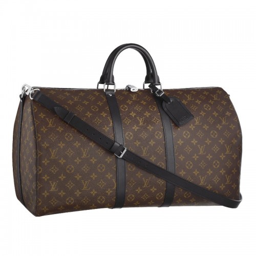 Louis Vuitton Monogram Macassar lona Keepall 55 Correa M56714