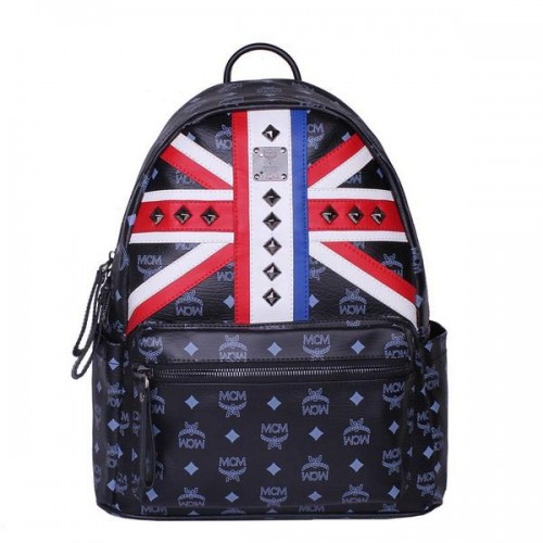 MCM Mochila Mediana Bandera del Reino Unido MC5173 Negro