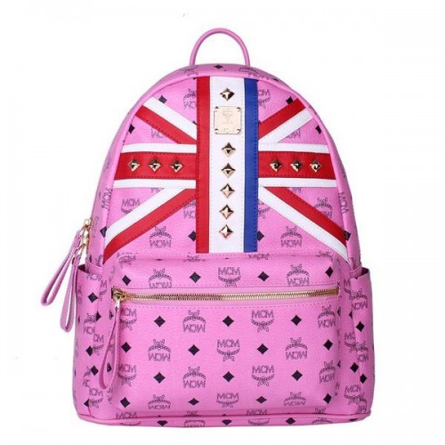 MCM Mochila Mediana Bandera del Reino Unido MC5173 Rosy