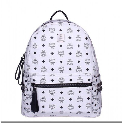 Mochila MCM Mediana Stark MC2446 Blanca