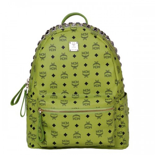 MCM Mochila Mediana con Tachuelas Superiores MC4232 Verde