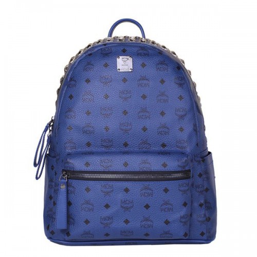 MCM Mochila Mediana con Tachuelas Superiores MC4232 Royal