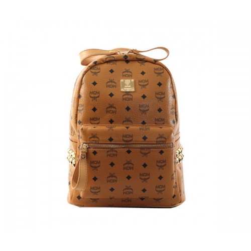 Mochila MCM Stark Cuero Granulado 40123 Camel