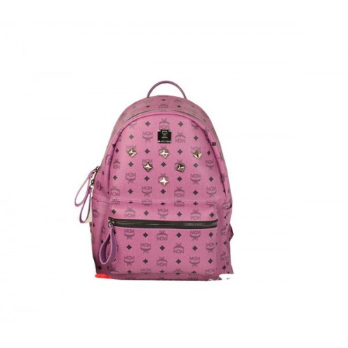MCM Mochila Stark Jumbo en Piel de Becerro 8006 Púrpura