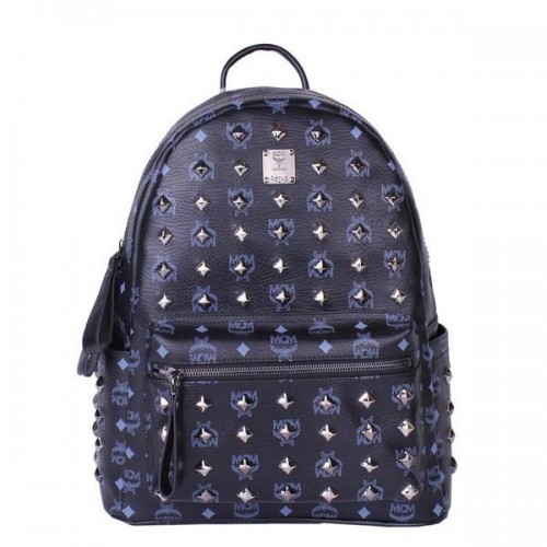 MCM Stark Mochila mediana con tachuelas MC2089 Negro