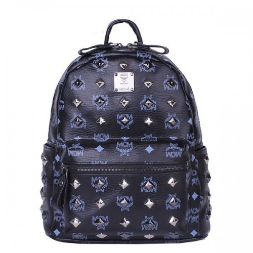 MCM Stark Mochila pequeña con tachuelas MC2089S Negro