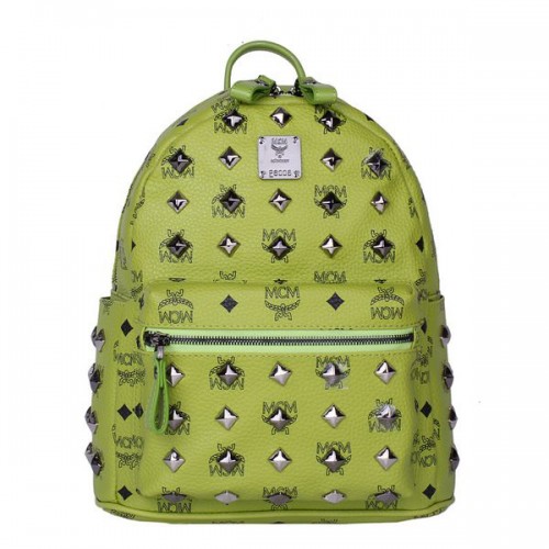 MCM Stark Mochila pequeña con tachuelas MC2089S Verde