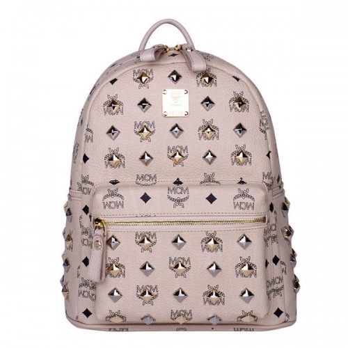 Mochila pequeña con tachuelas Stark de MCM MC2089S Blanquecino