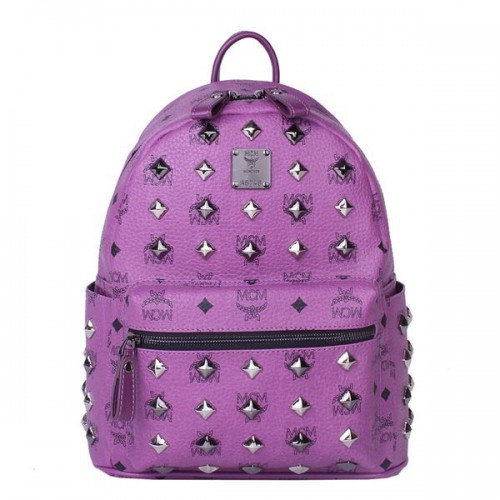 MCM Stark Mochila pequeña con tachuelas MC2089S Púrpura
