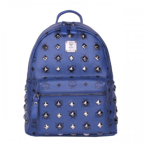 MCM Stark Mochila pequeña con tachuelas MC2089S Royal