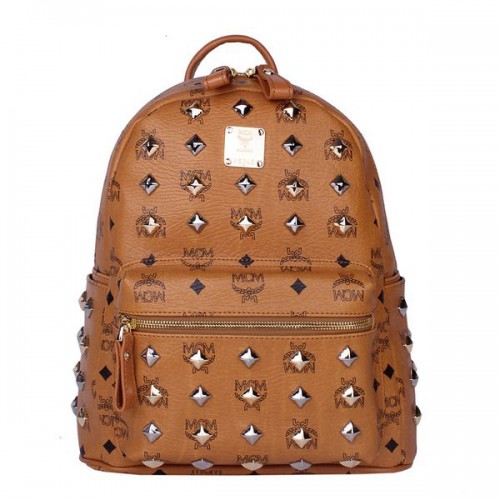 MCM Stark Mochila pequeña con tachuelas MC2089S Trigo