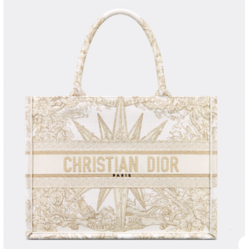 DIOR BOOK TOTE MEDIANO Dior Reve dInfini Bordado con hilo dorado metalizado M1296Z