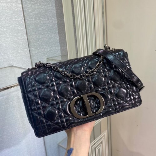 BOLSO MEDIANO DIOR CARO Piel de cera importada M9242 negro