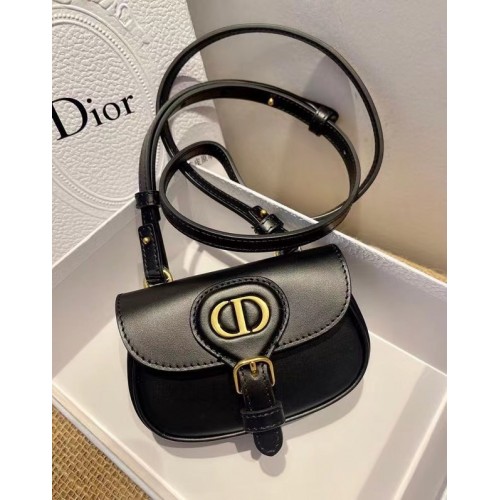 BOBBY MINI DIOR Piel de becerro box topo cálido S5109U NEGRO