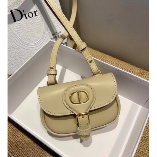 BOBBY MINI DIOR Piel de becerro Box topo cálido S5109U Crema