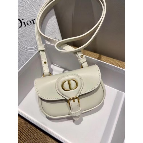 BOBBY MINI DIOR Piel de becerro box topo cálido S5109U BLANCO