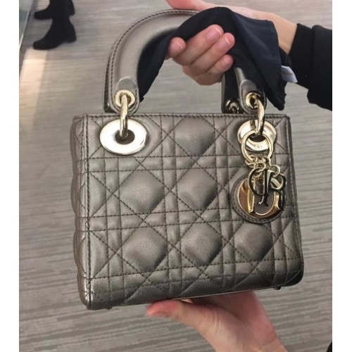 MINI LADY DIOR-TAS VAN LAMSLEER CAL44500 Gris plata