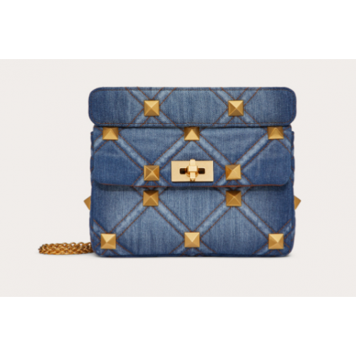 Cadena mediana VALENTINO ROMAN STUD Denim XW0B0I82H