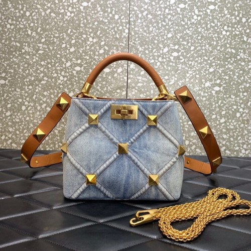 Cadena mediana VALENTINO ROMAN STUD Denim XW1197