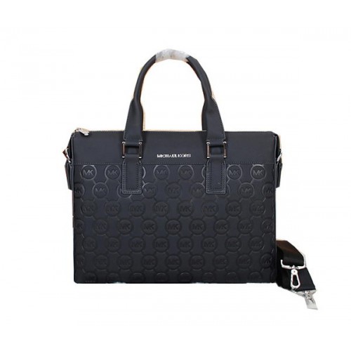 Michael Kors Maletín de piel de becerro 99051 Negro