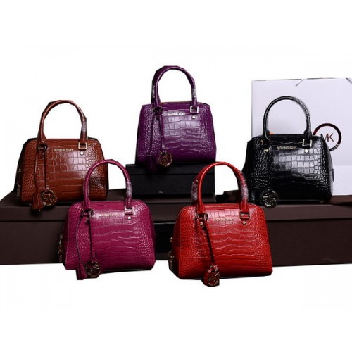 Michael Kors Bolso con asa superior de piel de cocodrilo MK8360