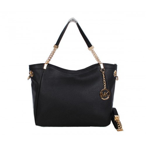 Michael Kors Jet Set Bolsa de Viaje Granulado Cuero MK0913 Negro
