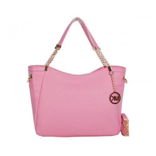 Michael Kors Jet Set Bolsa de Viaje Grano Cuero MK0913 Rosa