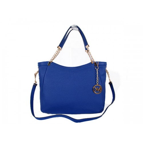 Michael Kors Jet Set Bolso de viaje Cuero granulado MK8706 Azul