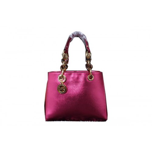 Michael Kors Bolso de viaje Jet Set Cuero iridiscente MK9008 Rosa