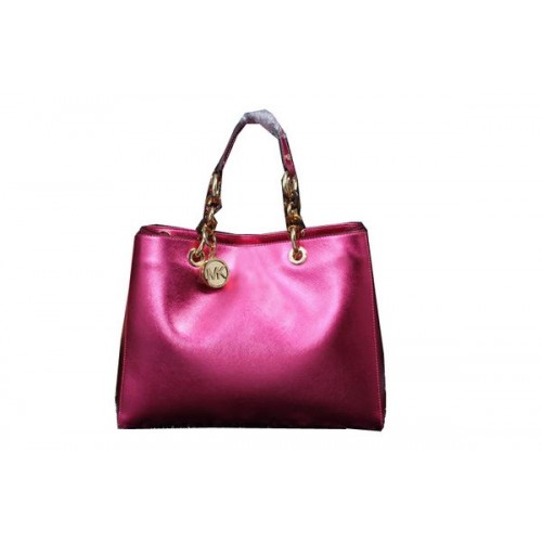 Michael Kors Bolso de viaje Jet Set Cuero iridiscente MK9009 Rosa