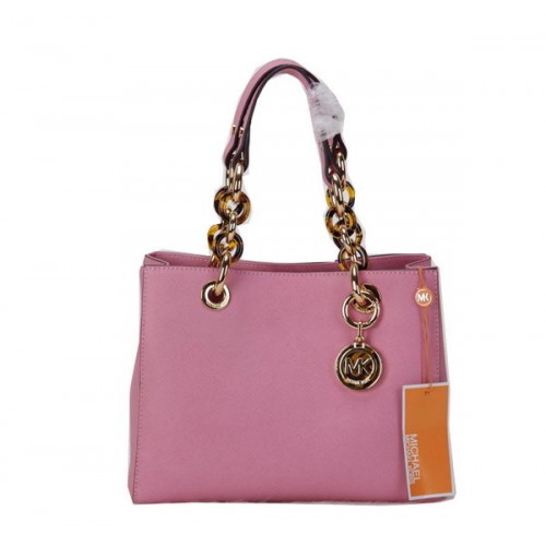 Michael Kors Jet Set Bolso De Viaje Cuero Original MK0619 Rosa