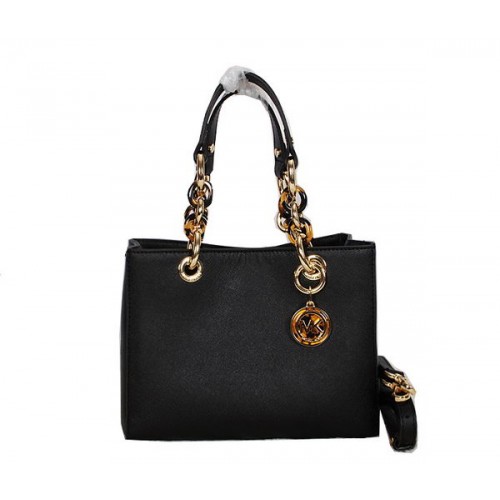 Michael Kors Jet Set Bolso De Viaje Cuero Saffiano MK0917 Negro