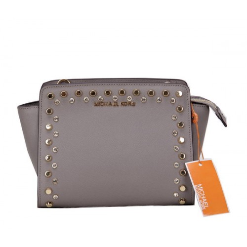 Michael Kors MK1879 Bolso bandolera mini Selma gris