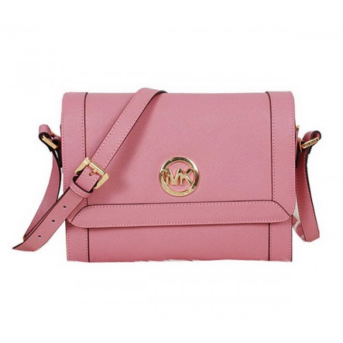 Michael Kors Bolso Bandolera Cuero Saffiano MK8702 Rosa