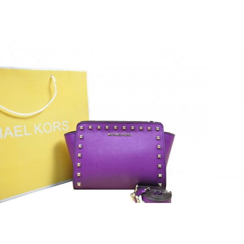 Michael Kors Mini Selma Messenger Bag MK1888 Púrpura