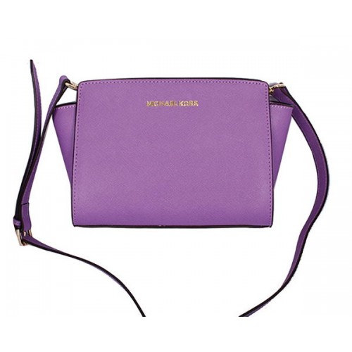 Michael Kors Mini Selma Messenger Bag MK8710 Púrpura