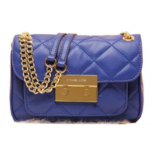 Bolso Clutch Michael Kors Original De Cuero MK0819 Azul