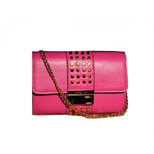 Michael Kors Bolso De Mano De Cuero Original MK6662 Rosa