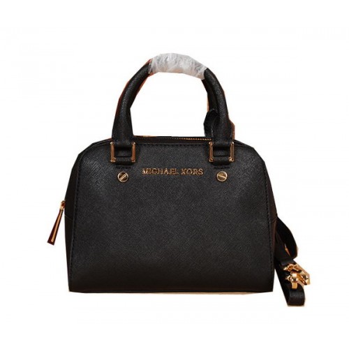 Michael Kors Original Bolso De Asa Superior De Cuero Saffiano MK2603 Negro