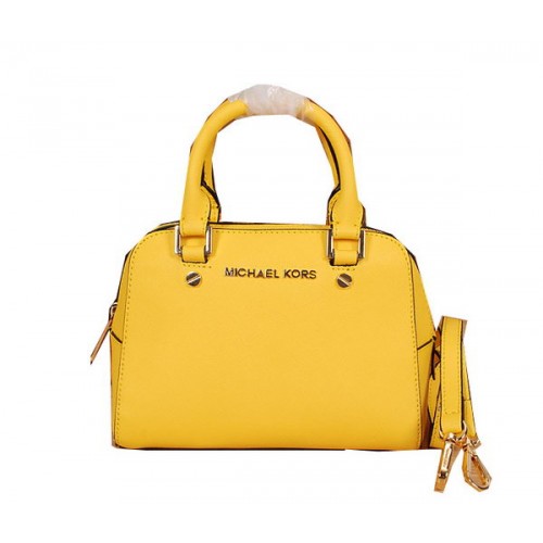 Michael Kors Original Saffiano Leather Top Handle Bag MK2603 Amarillo