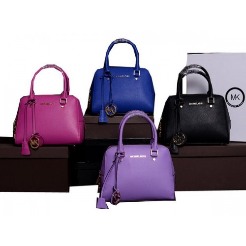 Michael Kors Original Bolso De Asa Superior De Cuero Saffiano MK8360