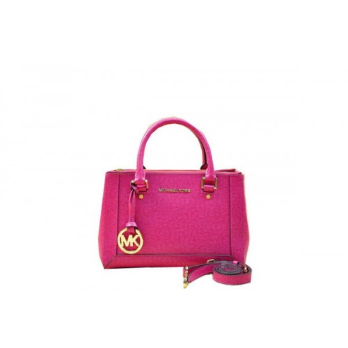 Michael Kors Bolso tote Selma Original de piel Saffiano MK1993 Rosa