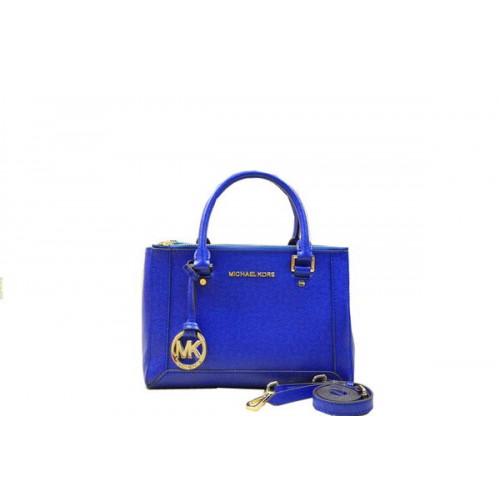 Michael Kors Selma Bolso tote de cuero Saffiano original MK1993 Royal