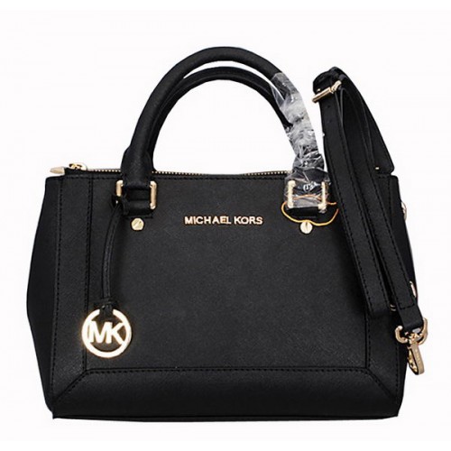Michael Kors Bolso Tote Selma Pequeño De Piel Saffiano MK8705 Negro