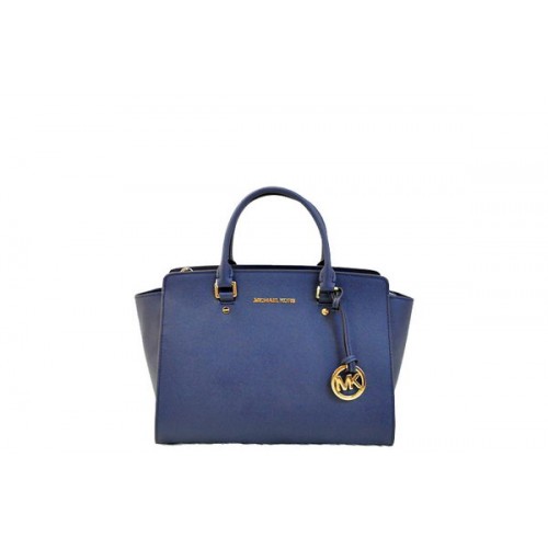 Michael Kors Selma Top-Zip Satchel Bag 1900 RoyalBlue