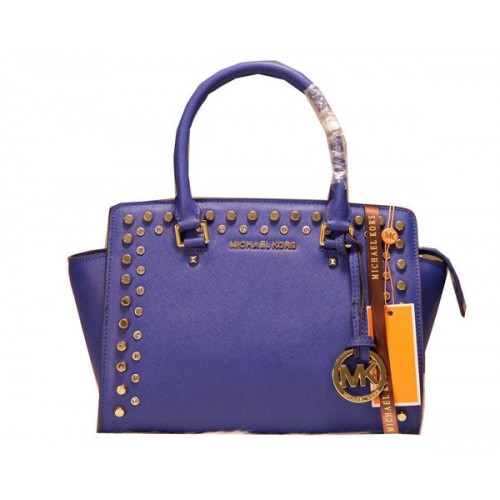 Michael Kors Selma Top-Zip Satchel Bag MK1887 Azul