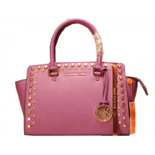 Michael Kors Selma Top-Zip Satchel Bag MK1887 Púrpura
